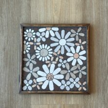Painting of a flower field.