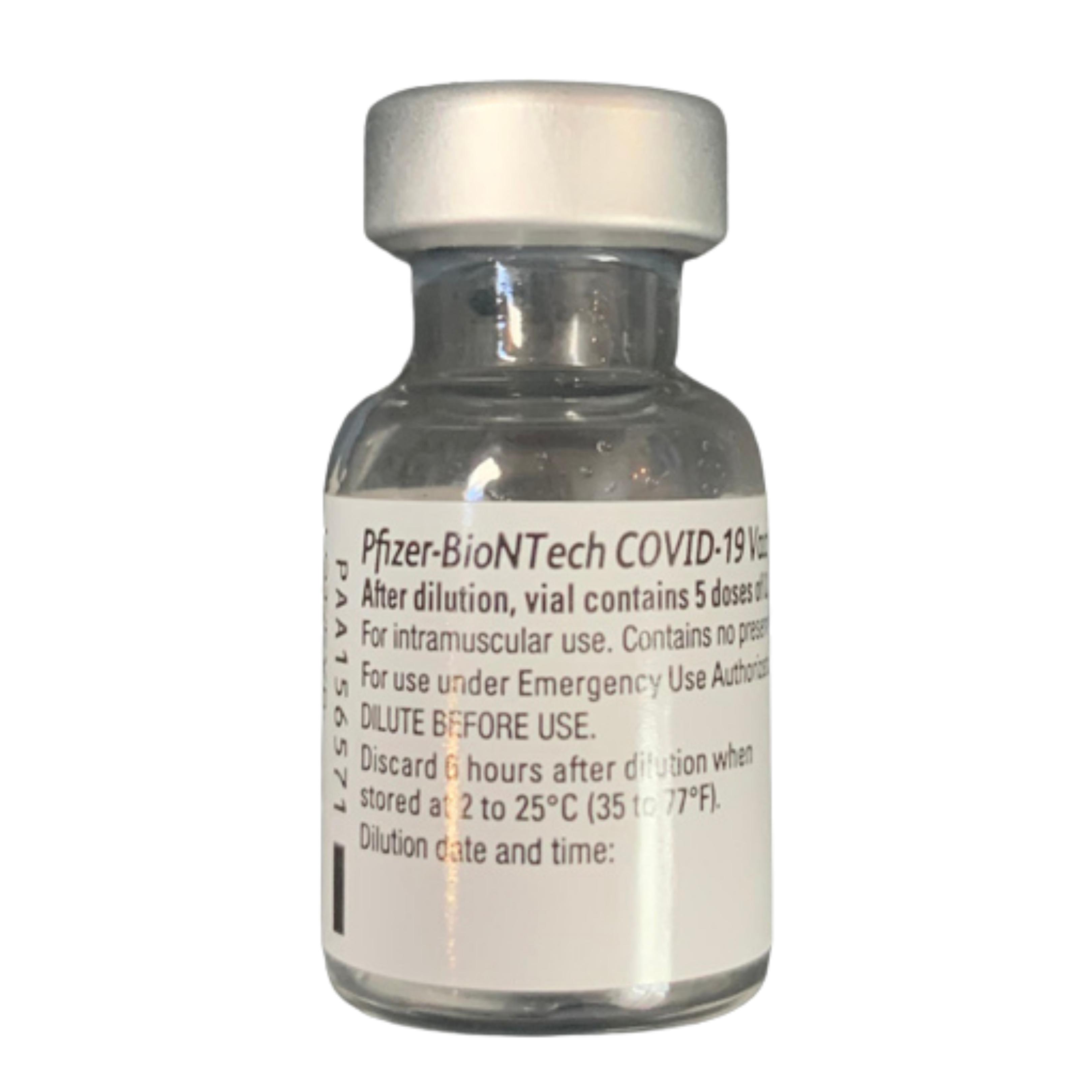 Pfizer covid vaccine bottle